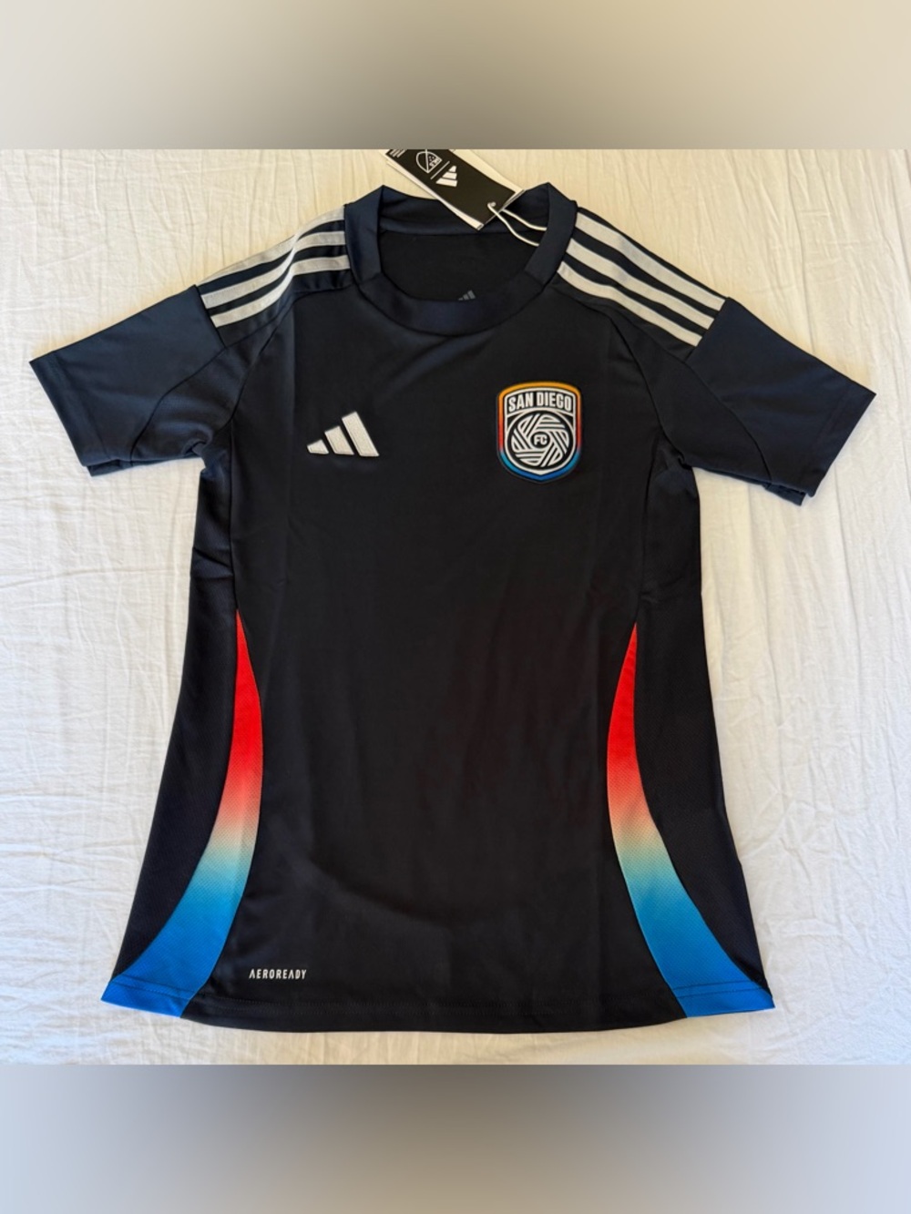 Adidas MLS San Diego FC 2025/26 Home Soccer Jersey FJ2736 Women’s Sz: 2XSmall